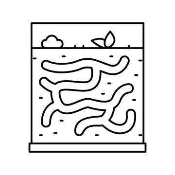 Ant pet line icon vector illustration Stock Illustration