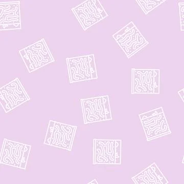 Ant pet line seamless pattern Illustrazione stock