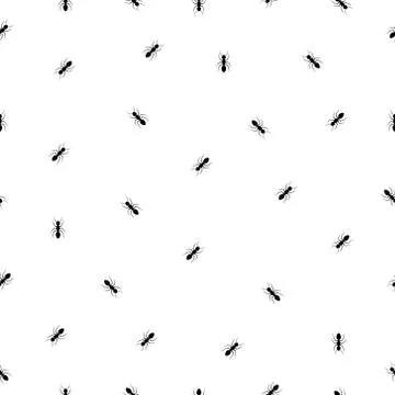 Ant seamless pattern Stock Illustration