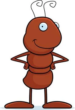 Ant Smiling Illustrazione stock