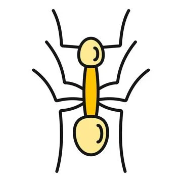 Ant vector icon representing pest control concept Stock Illustration