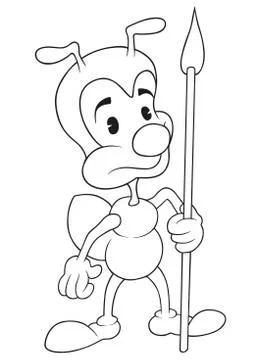 Ant Warrior Stock Illustration