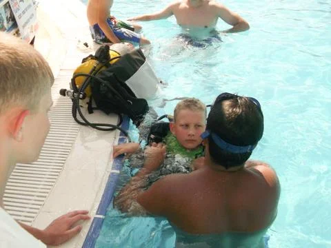 Antaliya 2017 .scuba diving training in the pool 写真素材