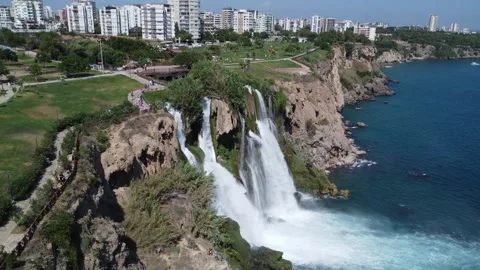 Antaliya falls Video stock 274359630