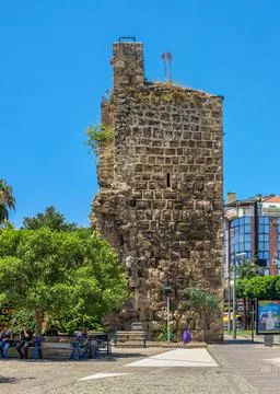 Antalya Clock Tower in Turkey Foto stock