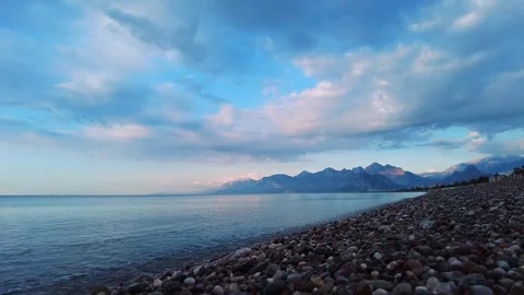 Antalya Cloudy Coast. Timelapse Video stock 323378593