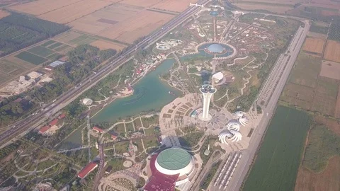 Antalya expo 03 Video stock 129222228