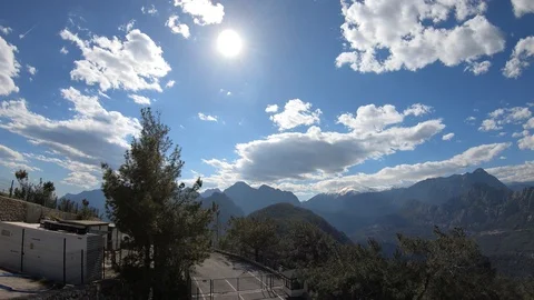 Antalya mountains timelapse Stock Footage 111391729