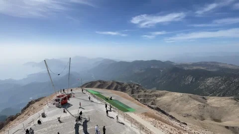 Antalya Olympus cable car summit Stock Footage 278091223