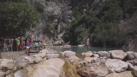 Antalya river33 Video stock 129323326