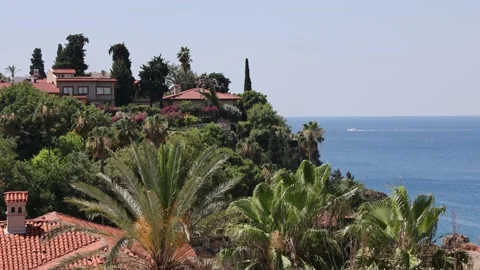 Antalya, view of the old town of Kalechi. Antalya Turkey July 2022 Video stock 200915101