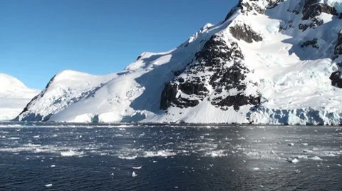 Antarctic channel 스톡 동영상 8526121