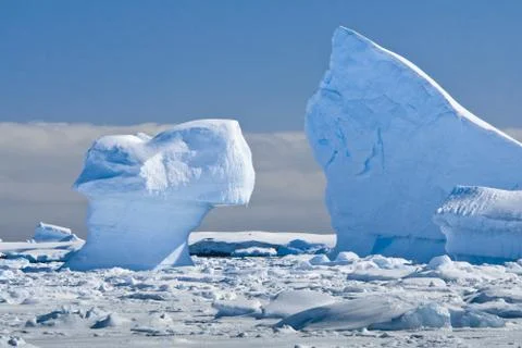 Antarctic glacier Fotos Stock
