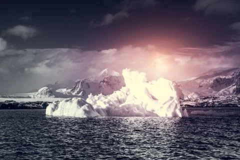 Antarctic glacier 库存照片