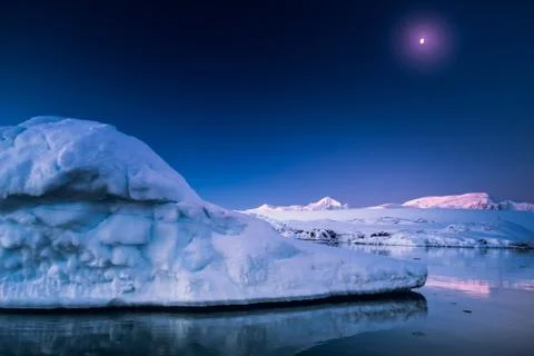 Antarctic Glacier Fotos Stock