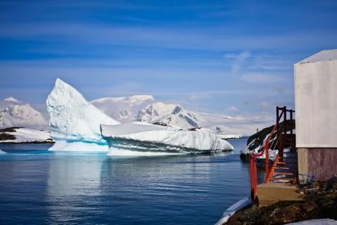 Antarctic glaciers Fotos Stock