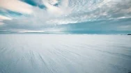 Antarctic Landscape And Snowy Hills Stock Footage