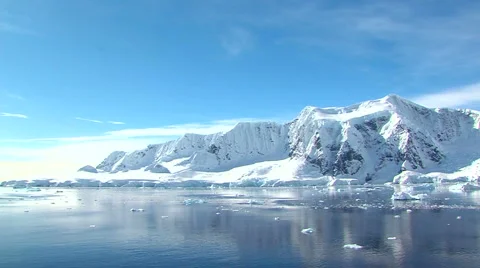 Antarctic landscape Stock Footage