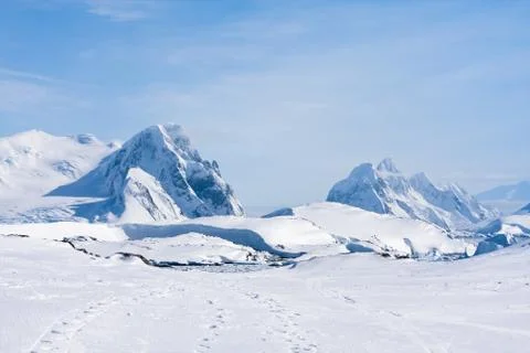 Antarctic mountain range Stock-Fotos