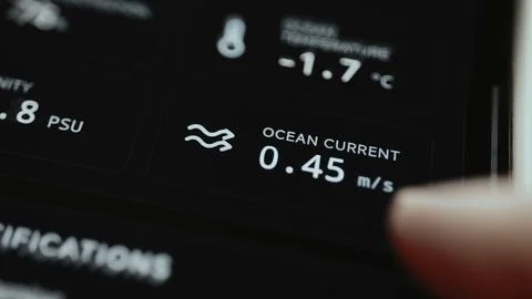 Antarctic Ocean Temperature and Current Monitor Stock Photos