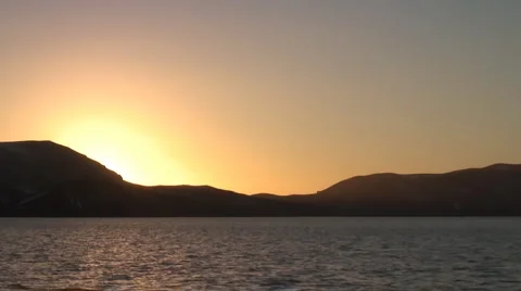 Antarctic Sunset Stock Footage 5417954