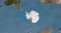 antarctic tectonic plate extruded on disc. blue marble raster. 4k 4k or 4k+ Resolution