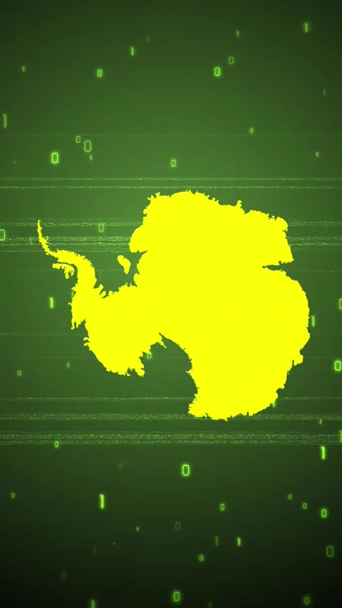 Antarctica Digital Map Intro 스톡 동영상 258837722