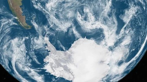 Antarctica Earth Zoom From Outer Space Stock Footage 339017665