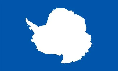 Antarctica Flag Design Stock Illustration