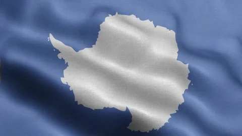 Antarctica flag Front Stock Footage 318661952