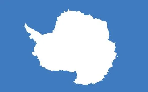 Antarctica flag vector graphic. Rectangle Antarctic flag illustration. Antarc Stock-Illustration