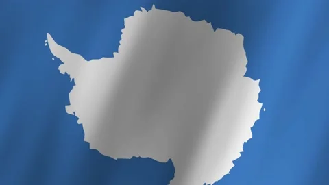 Antarctica flag waving animation 動画素材 220072690