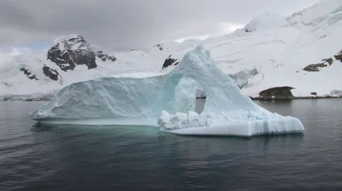 Antarctica -  Floating Iceberg Stock Footage 48947434