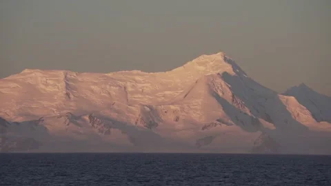 Antarctica Gerlache Strait Mountains Stock Footage 131319088