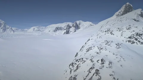 Antarctica mountain dramatic landscape aerial view Stock Footage 104464060
