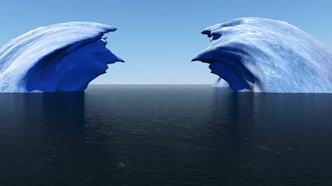 Antarctica Ocean Mountain Stock Footage 134001884