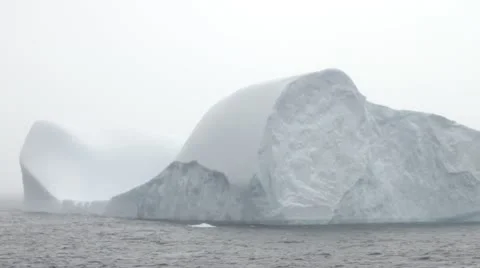 Antarctica, Passing Large Iceberg Stock Footage 12226767