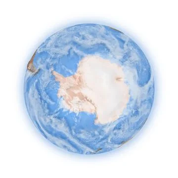 Antarctica on planet earth Stock Illustration