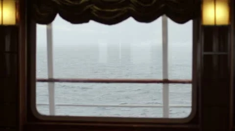 Antarctica, Ship Window, Ocean View Stock Footage 12210525
