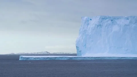 Antarctica Tall Iceberg Unique Shape Incredible Scenic Views From Ship Stock Footage 277919680