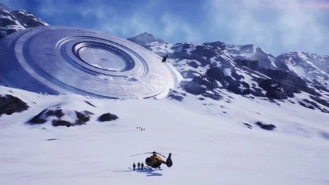 Antarctica UFO 01 Stock Footage 167410741