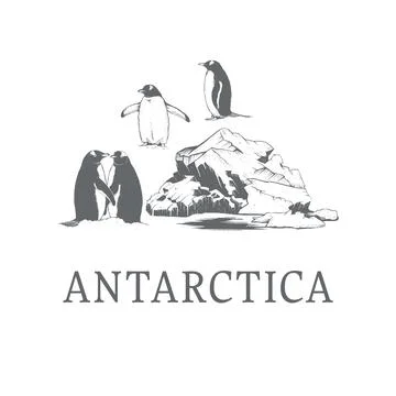 Antarctica vector illustration Stock Illustration