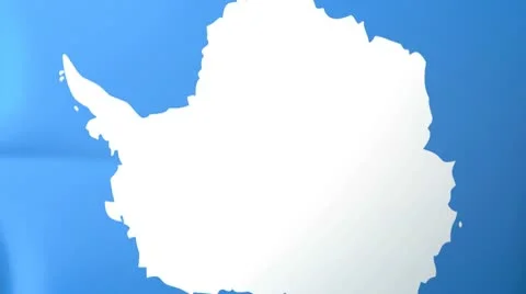Antarctica Waving Flag Stock Footage 10761457