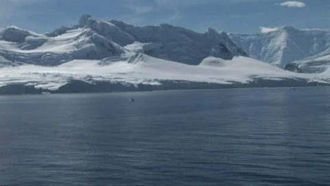 Antarctica,Glacier view Stock Footage 90357593