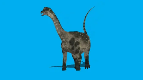 Antarctosaurus Walking Forward Video stock 32863485