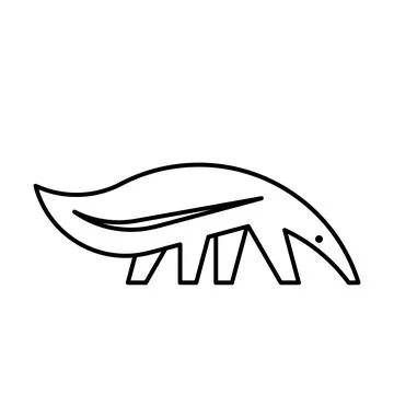 Anteater Logo Stock Illustration
