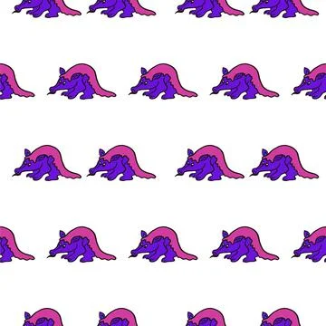 Anteater pattern 스톡 일러스트