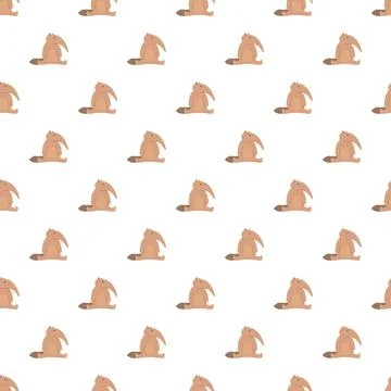 Anteater seamless pattern design for children's textiles Stock Illustration