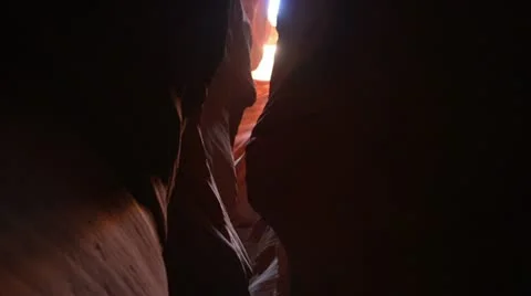 Antelope Canyon arch in the sky Stock Footage 12669929