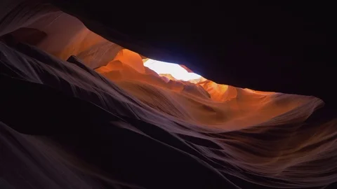 Antelope Canyon from Below Stock Footage 83045869
